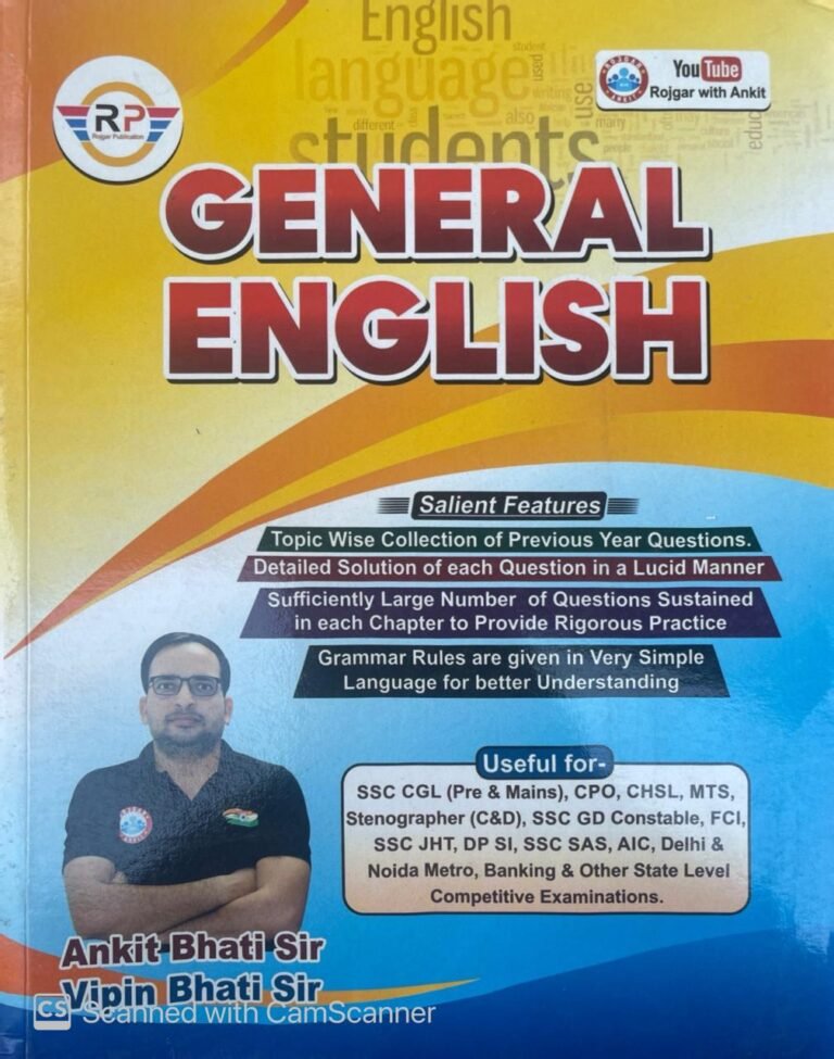 RP General English by Ankit Bhati sir Rojgar Publication