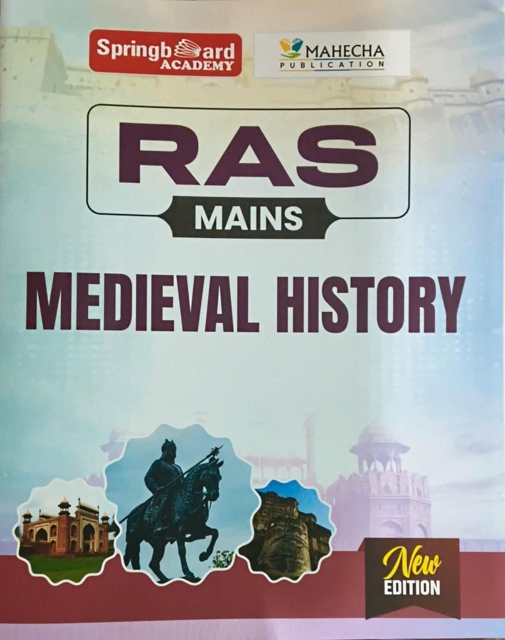 Spring Board RAS Mains Medieval History Notes Book 2025 | Mahecha Publication | English Medium