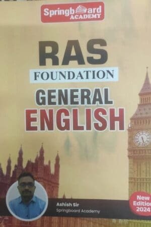 Mahecha Springboard Academy RAS Foundation Hand Written Note General English By Ashish Sir 2025 Edition
