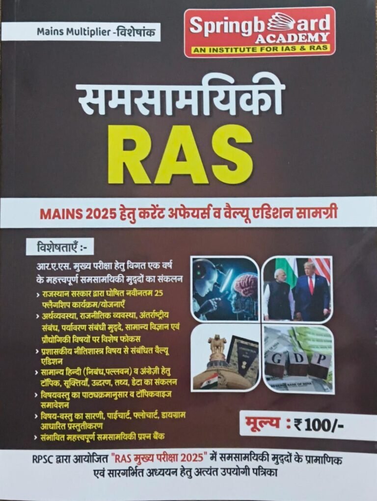 Spring board Academy samsamiyiki RAS | Current Affairs | Current Gk | 2025 Edition