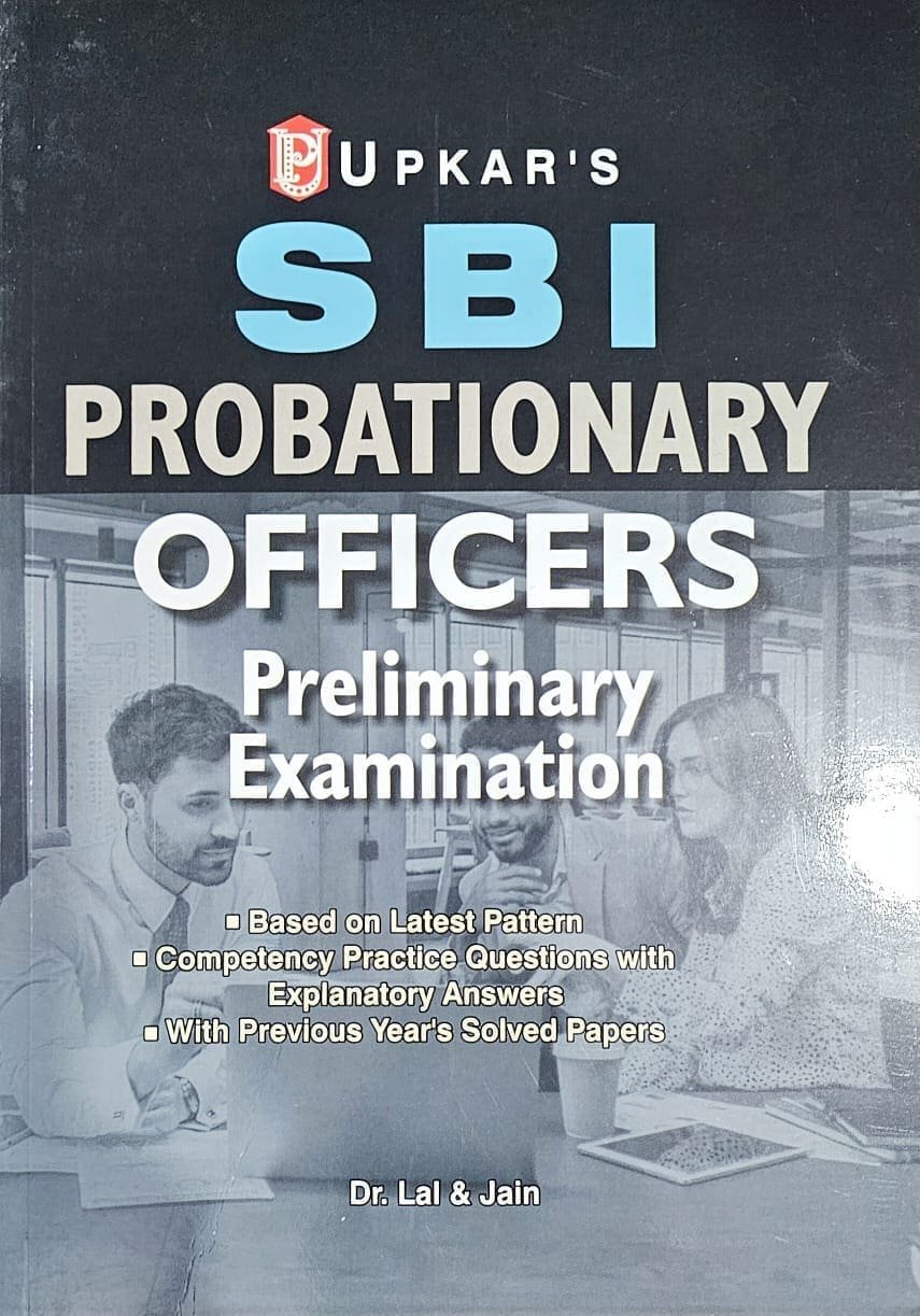 Upkar SBI State Bank Probationary Officers Preliminary Examination