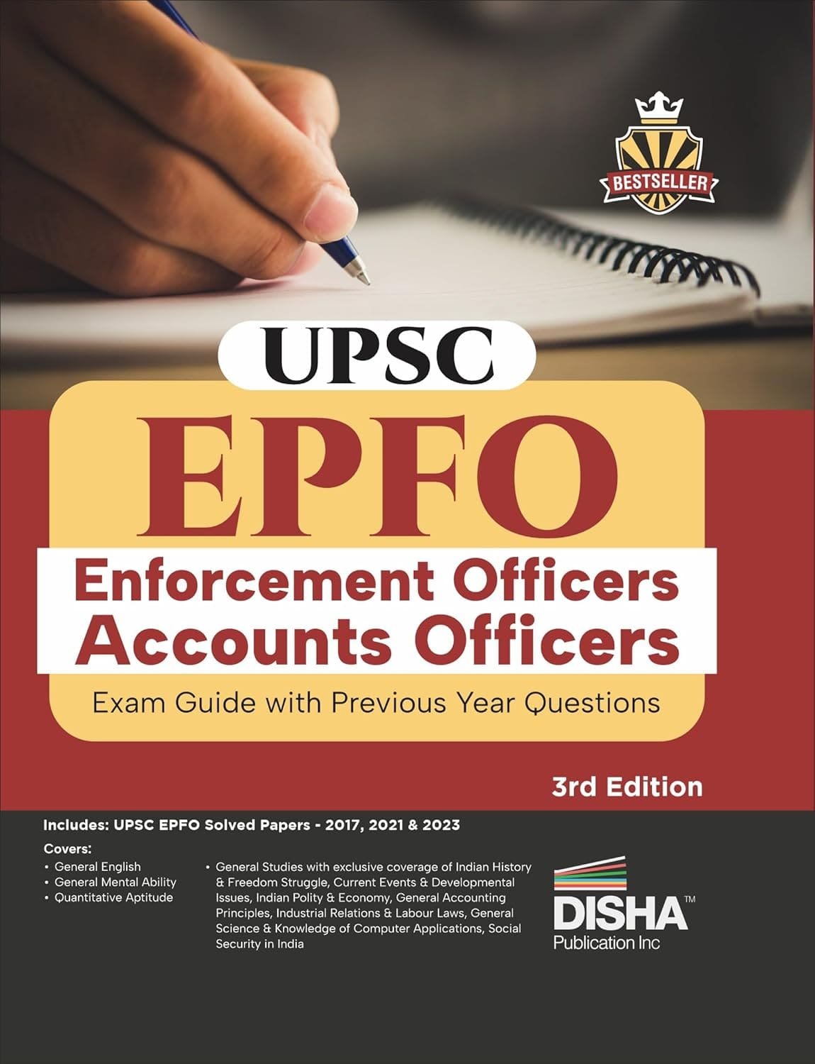 Disha UPSC EPFO (Enforcement Officers/ Accounts Officers) Exam Guide with Previous Year Questions 3rd Edition English By Disha Publication