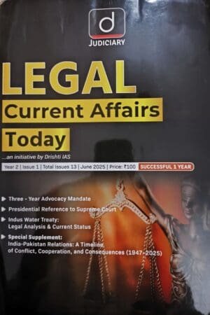 Drishti Judiciary Legal Current Affairs Today June 2025 By Drishti Delhi