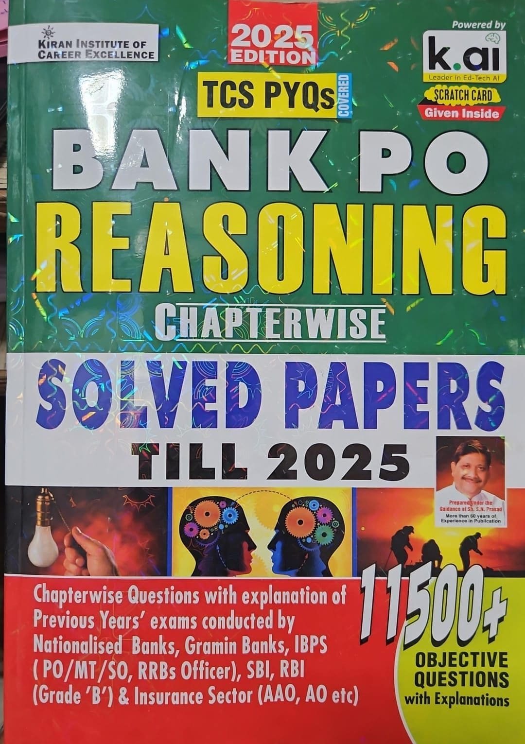 Kiran Publication Bank PO Reasoning Chapterwise Solved Papers TCS PYQs, Objective Questions English Medium