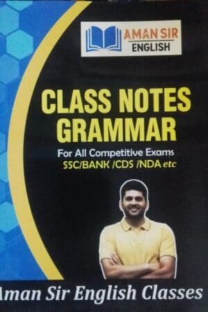 Class Notes Grammar By Aman Sir | Useful For SSC, Bank, CDS, NDA And All Competitive Exams Aman Sir English Classes