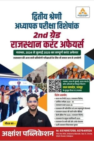 Akshansh Lakshya Classes Rajasthan 2nd Second Grade Rajasthan Current Affairs GK November 2024 - July 2025 By Neeraj Sir By Akshansh Publication