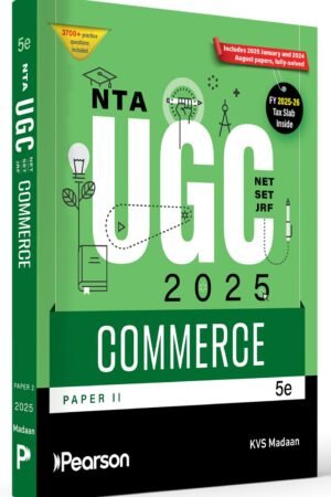 Pearson NTA UGC NET/SET/JRF Paper -II Commerce 2025 | Solved Paper 2025-26 Edition | Chapterwise Practice Questions By KVS Madan