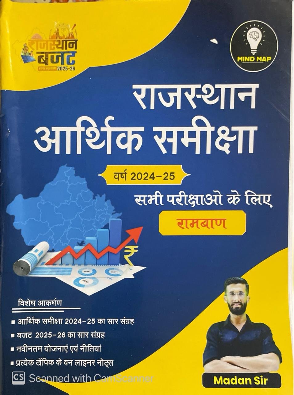 Mind Map Rajasthan Arthik Sameeksha (Economy Survey) 2024-25 Rajasthan Budget 2025-26 By Madan Sir