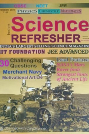 Junior Science Refresher November 2025 IIT Foundation JEE Advanced 30 Challenges Question Merchant Navy, Nasa Mars Rover Junior Science Refresher
