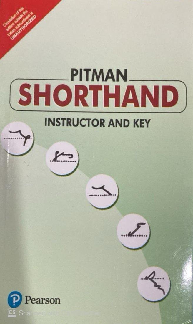 PITMAN SHORTHAND INSTRUCTOR AND KEY BY PEARSON