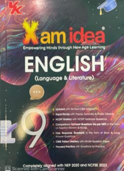 Xam idea Class 9 English (Language & Literature) | Latest CBSE Syllabus| NEP 2020 & NCFSE 2023 Aligned | With Competency-Focused & Free Response Qs | Self-Assessment Tests By VK Publication