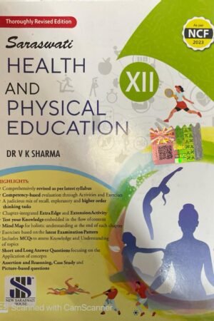 Saraswati Health and Physical Education English Meduim Class 12 VK Sharma By New Saraswati Publication