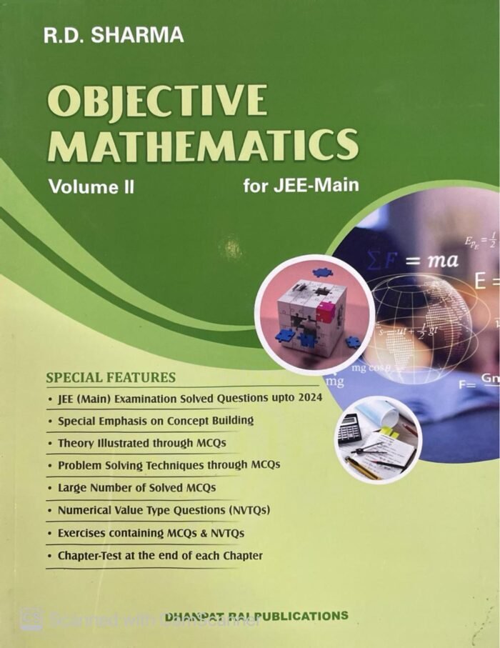 RD Sharma Objective Mathematics For JEE Mains Vol 2 By RD Sharma | Revised 2025 Edition of RD Sharma Objective for JEE Mains and Advanced | RD Sharma Objective Mathematics 2025