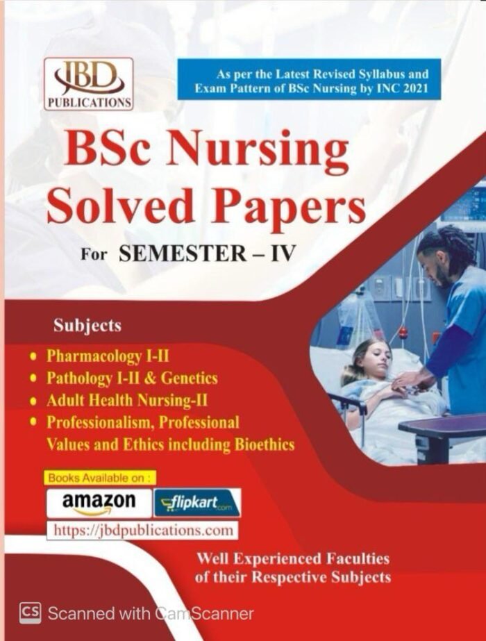 JBD B.Sc Nursing Solved Papers For Semester 4 Exam Latest Edition By JBD Publication (Jaipur Book Depot) JBD B.Sc Nursing Solved Papers For Semester 4 Exam Latest Edition By JBD Publication (Jaipur Book Depot)