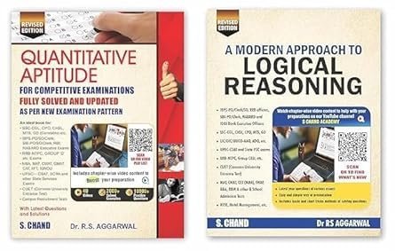 RS AGGARWAL 2026 EDITION Quantitative Aptitude & Logical Reasoning COMBO SET By S Chand Publication