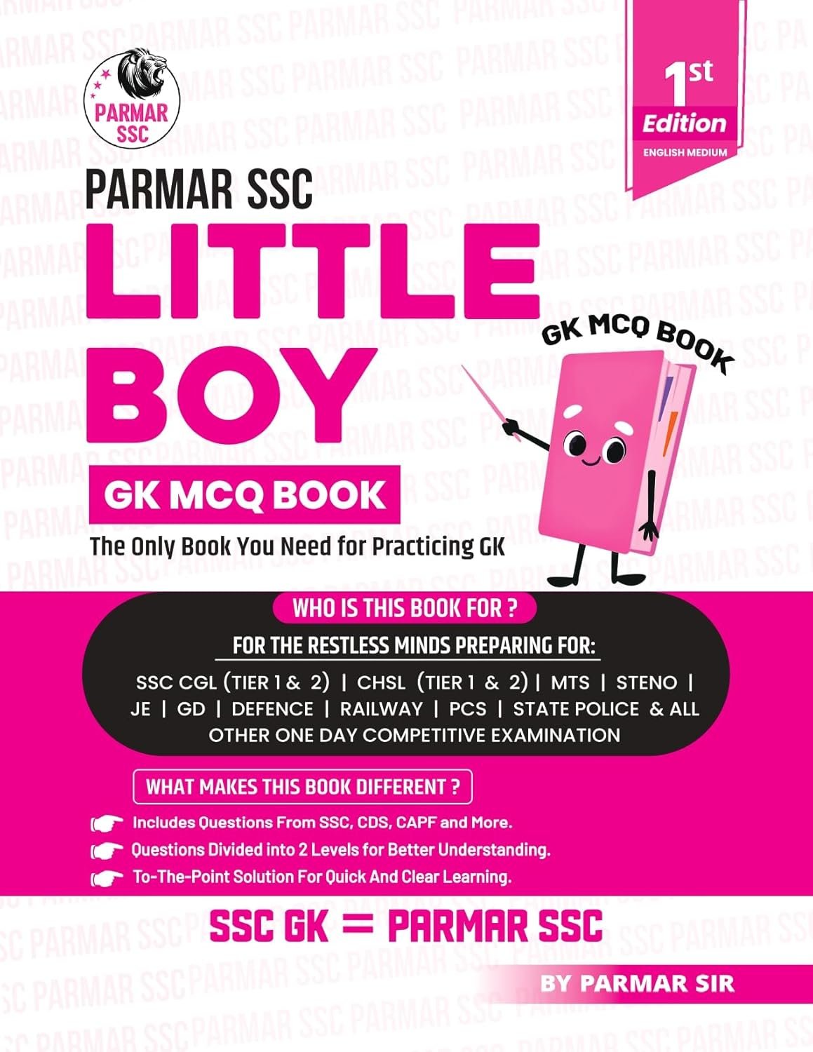 Parmar SSC Little Boy | GK MCQ Book For Practicing GK | English Medium Parmar Sir By Parmar Publication