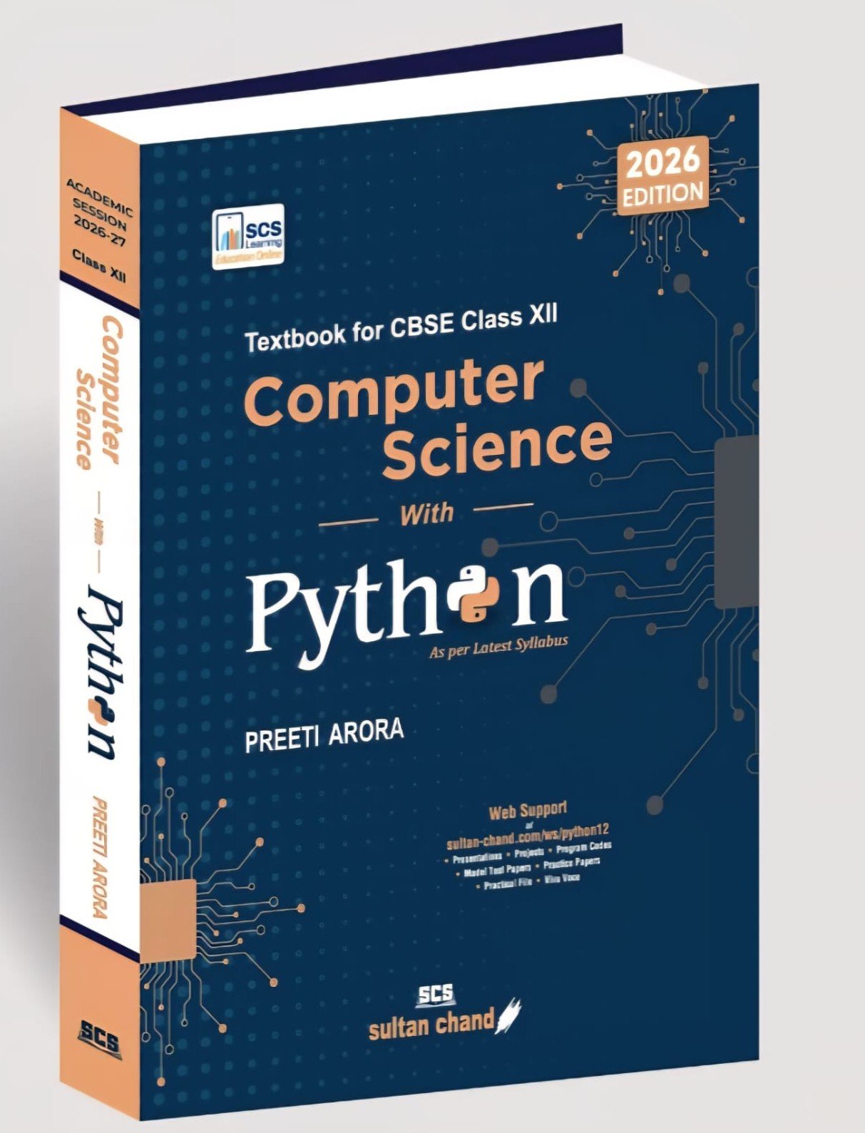 SCS Computer Science with Python (2026-27 Session): Textbook for CBSE Class12 (Class XII) (2026-27 Session) by Preeti Arora by Sultan Chand