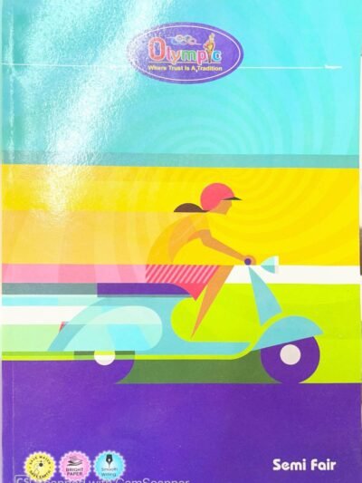 Olympic A4 Size Long Notebook | 29.7 CM x 21 CM Approx. Pages 400| Single Line Notebook | GSM 56 | Use for School ,College Student & Professionals Notes | Covers May Differ | Pack of 6 Books