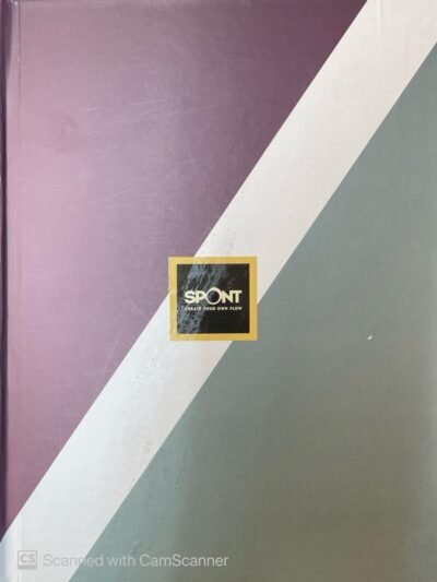 Spont Premium A5 Hardcover Notebook Diary Journal Planner | 180 GSM Thick Paper, 160 Ruled Pages with 12-Month Planner | Elastic Closure & Bookmark Ribbon | Perfect for Office, School & Personal Use – Classic Blue