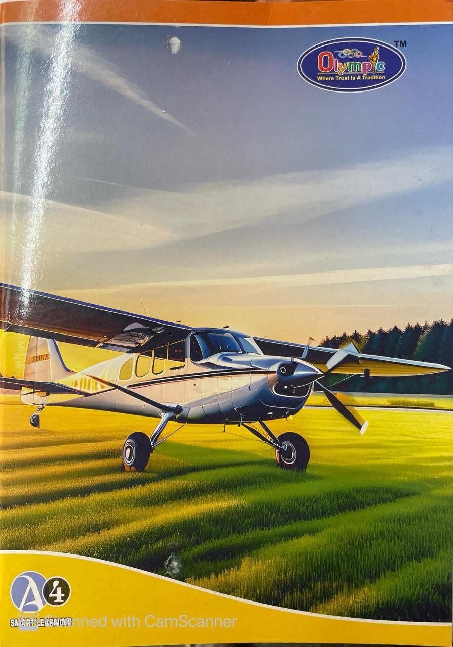 Olympic A4 Size Long Notebook | 29.7 CM x 21 CM Approx. Pages 240| Single Line Notebook | GSM 56 | Use for School ,College Student & Professionals Notes | Covers May Differ | Pack of 6 Books