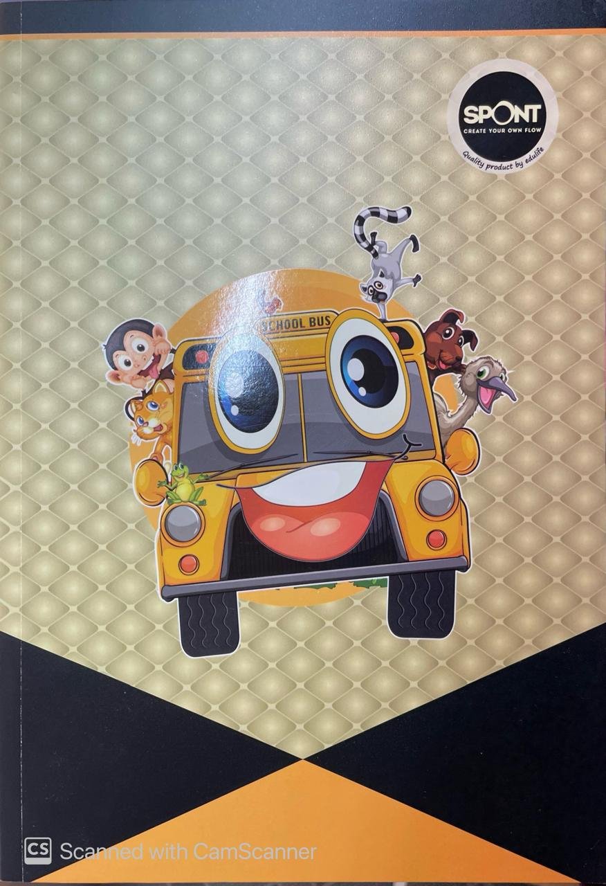 SPONT A4 Size Long Notebook | 29.7 CM x 21 CM Approx. Pages 280 | Single Line Notebook | GSM 56 | Use for School ,College Student & Professionals Notes | Covers May Differ | Pack of 6 Books