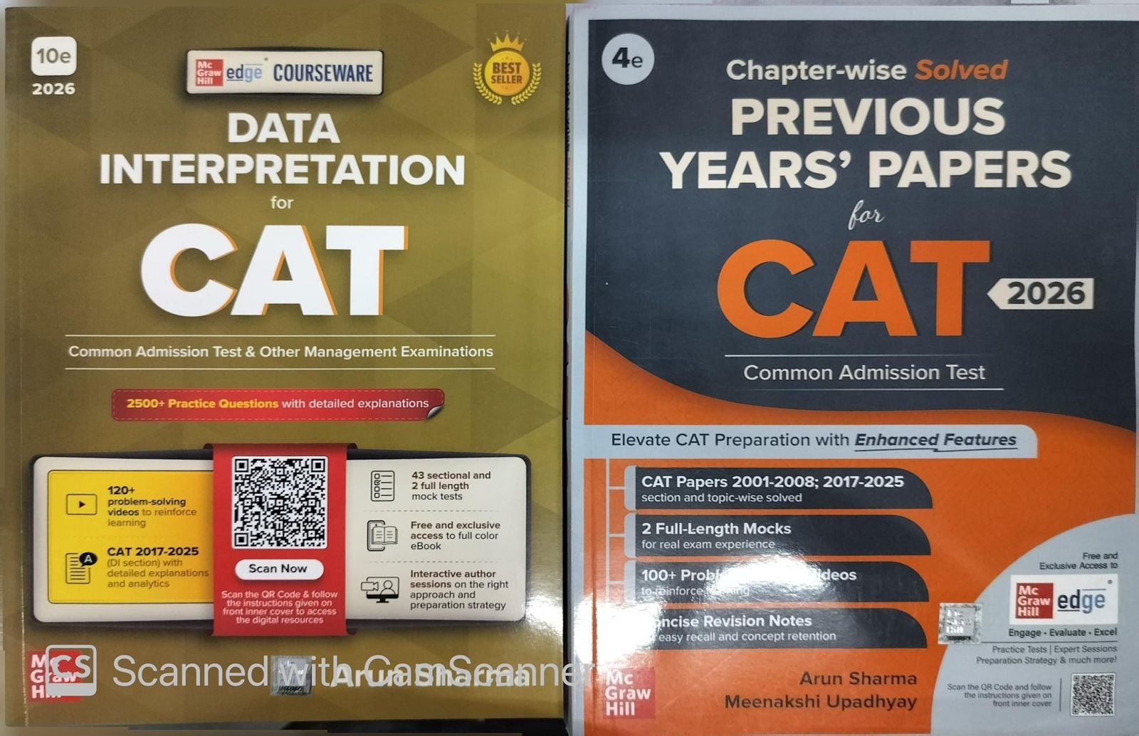TMH CAT Courseware Latest Edition Arun Sharma complete Combo Set for CAT 2026 By Mc Graw Hill Publication TMH Books