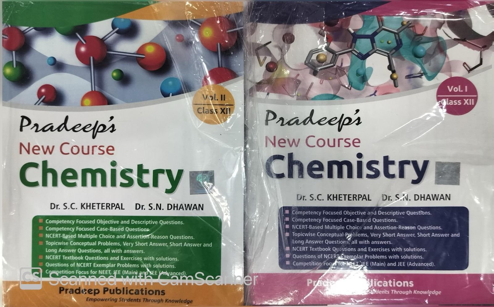 Pradeep's NCERT New Course Chemistry for Class 12 Vol.1&2 (2026-27) Dr. S.N. Dhawan Dr. S.C. Kheterpal By Pradeep Publication,