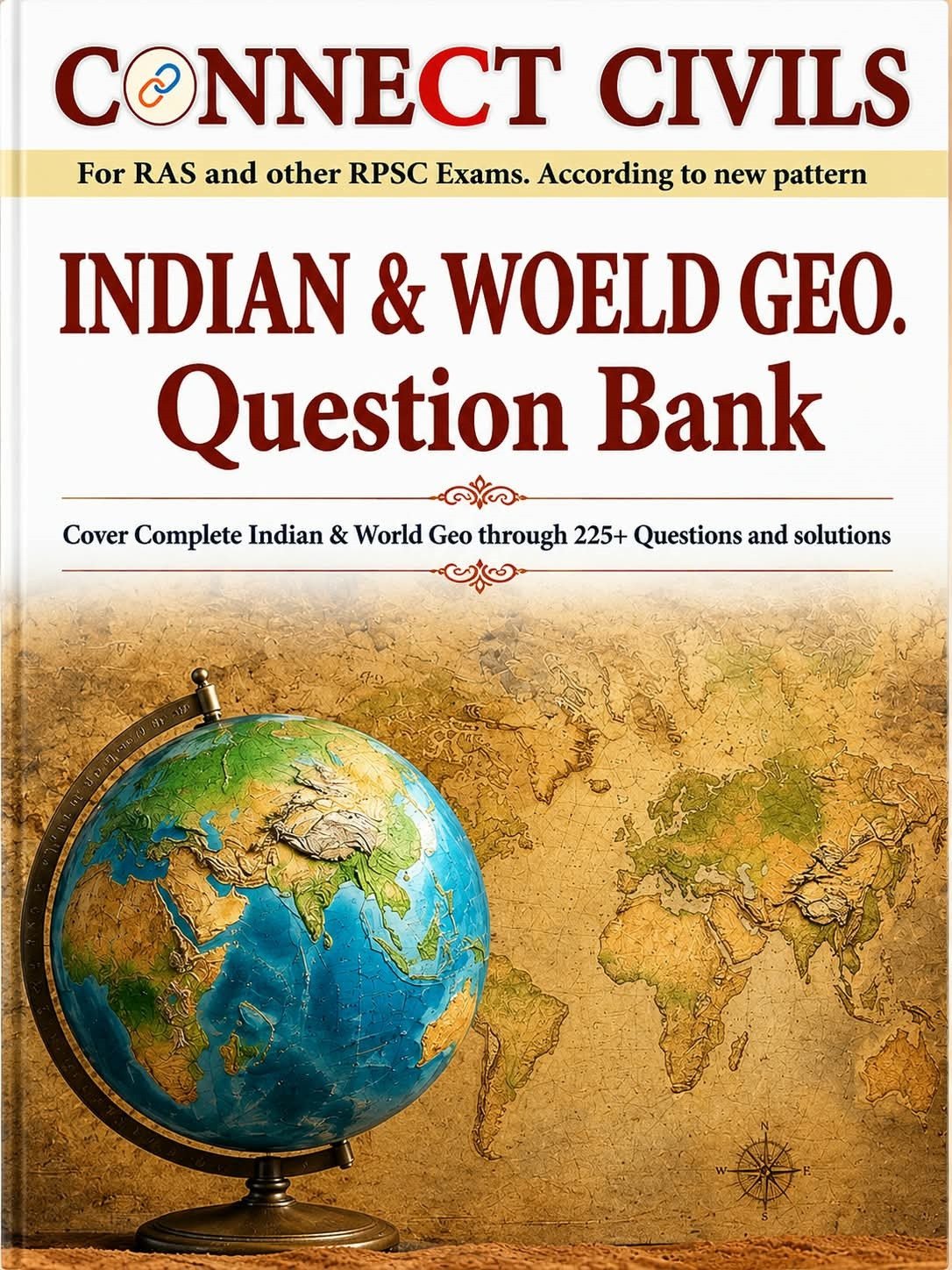 Connect Civils Indian and World Geography Question Bank English Medium New Edition 2026 By Connet Civils
